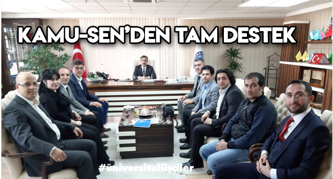 KAMU-SEN’DEN TAM DESTEK GELDİ