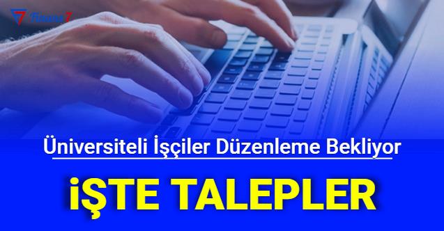Üniversiteli işçiler Taleplerini Açıkladı