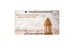 Dernek Yönetiminden “Mevlid Kandili Tebrik Mesajı”